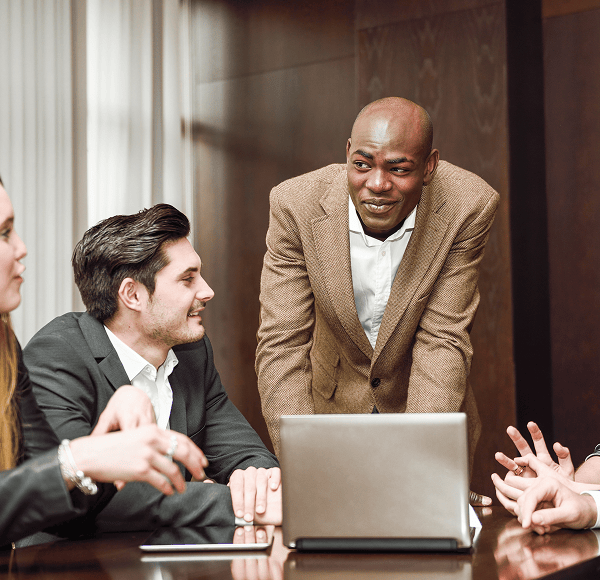 People in a meeting